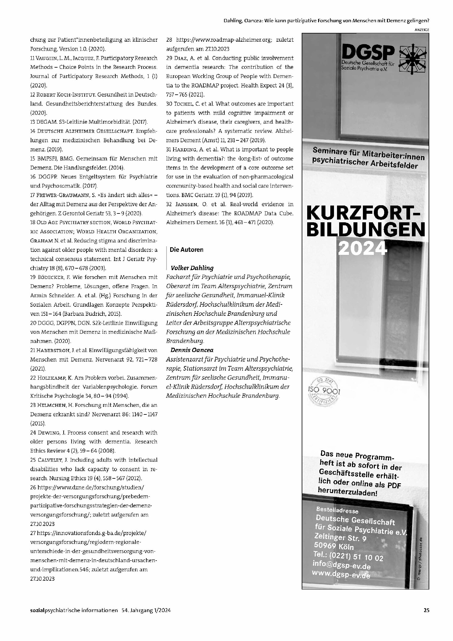 Vorschauseite 5: Wie kann partizipative Forschung von Menschen mit Demenz gelingen?