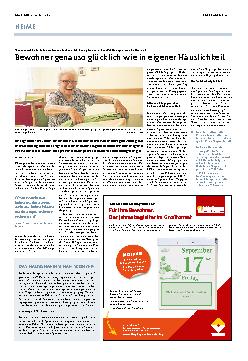 Vorschauseite 1: Bewohner genauso glücklich wie in eigener Häuslichkeit.