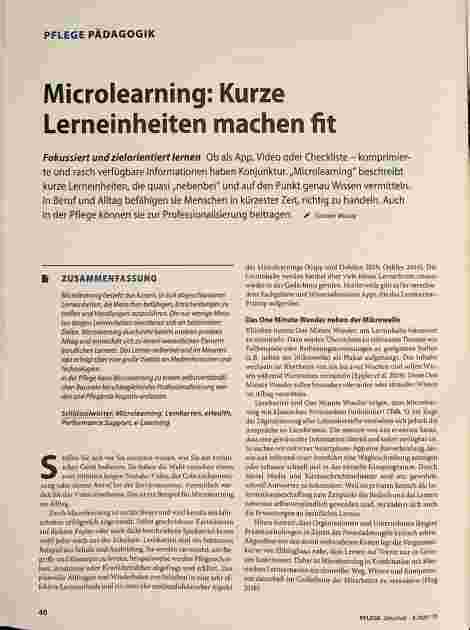 Vorschauseite 1: Microlearning: Kurze Lerneinheiten machen fit