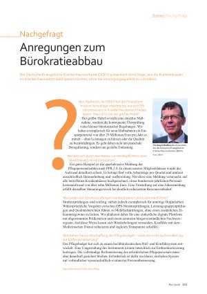 Vorschauseite 1: Anregungen zum Bürokratieabbau