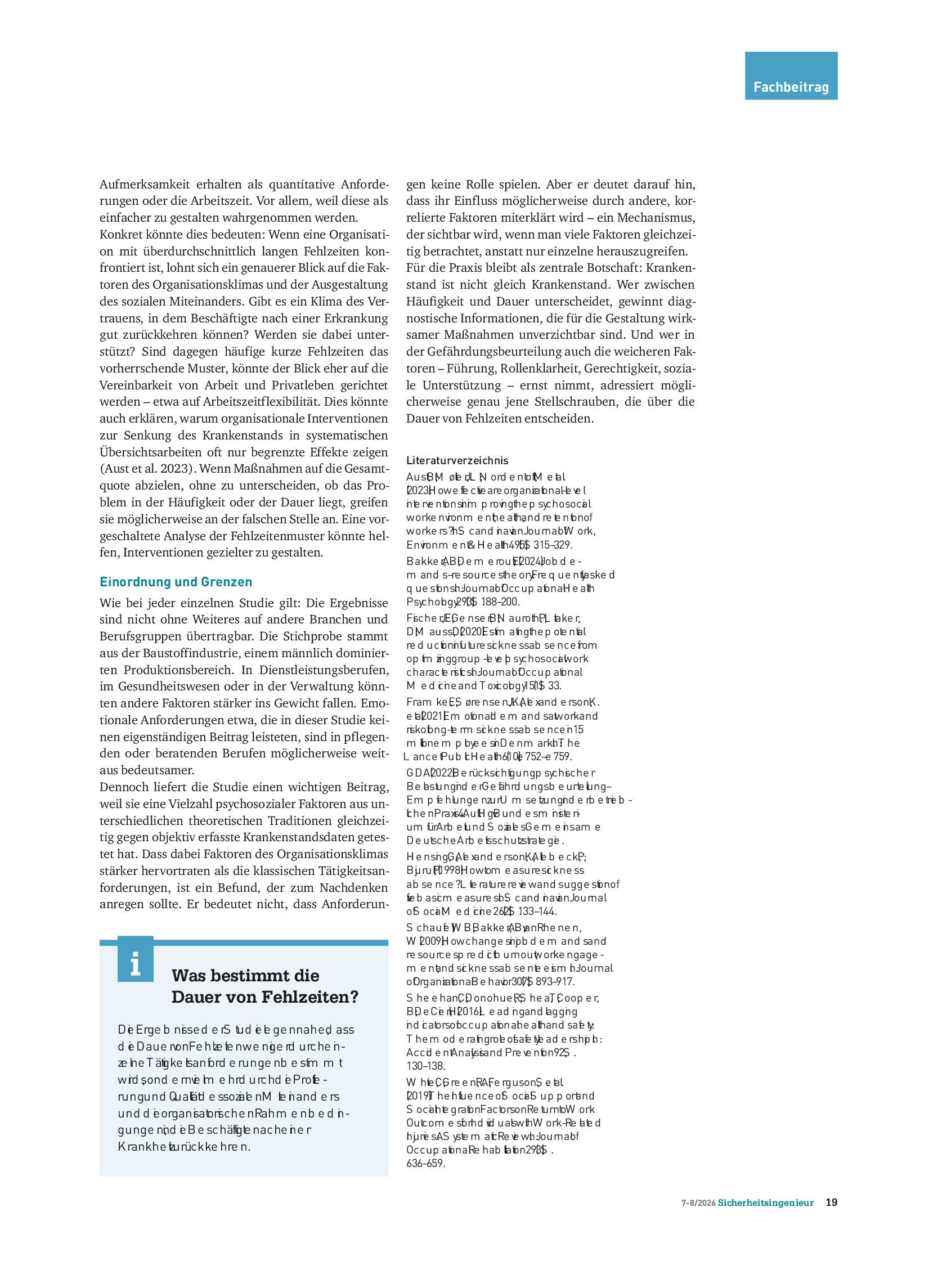 Vorschauseite 4: Krankenstandsdaten als Diagnoseinstrument. Ursachen von Fehlzeiten