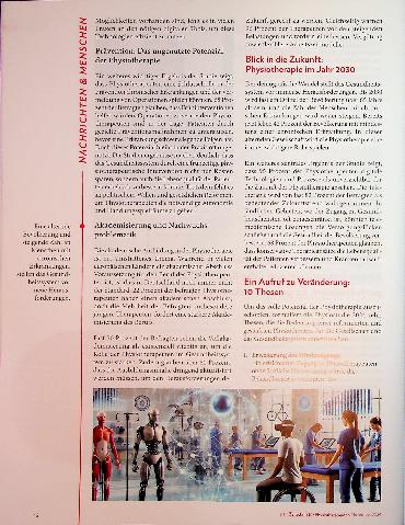 Vorschauseite 3: Mehr Autonomie für die Physiotherapie: Studie weist den Weg in die Zukunft der Physiotherapie.