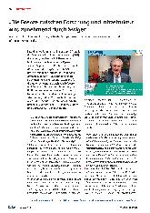Vorschauseite 1: „Die Grenze zwischen Forschung und Infrastruktur wird zunehmend durchlässiger. “