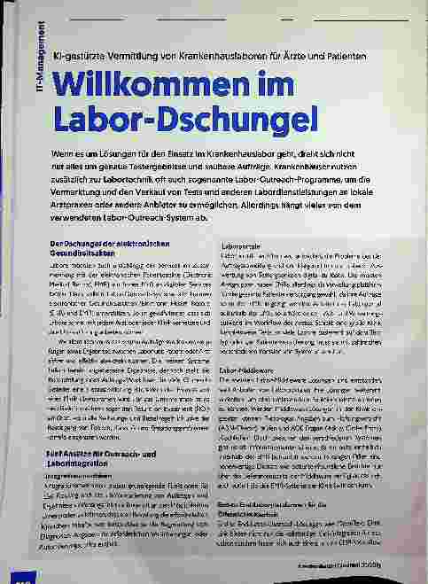 Vorschauseite 1: Willkommen im Labor-Dschungel