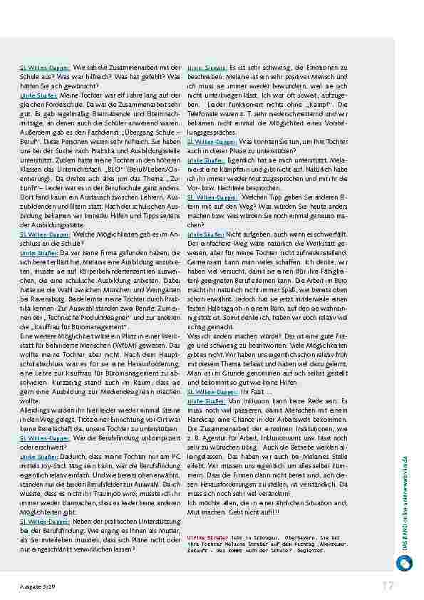 Vorschauseite 2: "Nicht aufgeben, auch wenn es schwerfällt!"