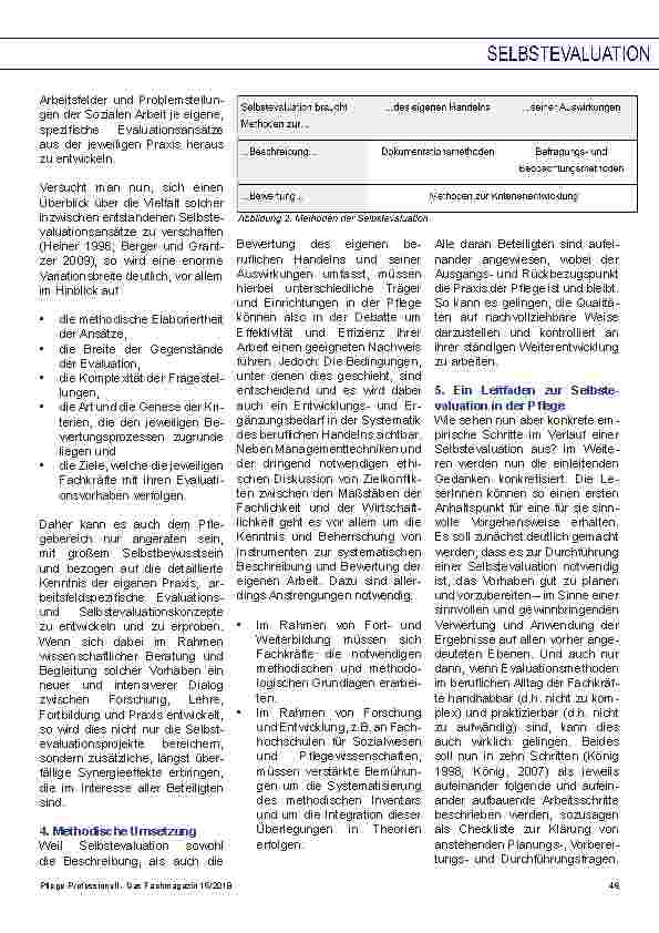 Vorschauseite 4: Selbstevaluation ein Instrument zur Qualitätssicherung im Pflegeund Gesundheitsbereich