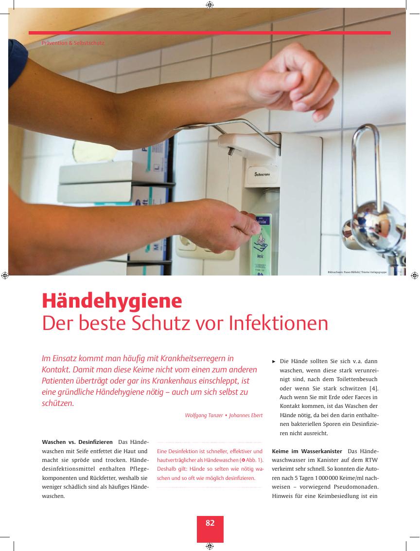 Vorschauseite 1: Händehygiene ? Der beste Schutz vor Infektionen