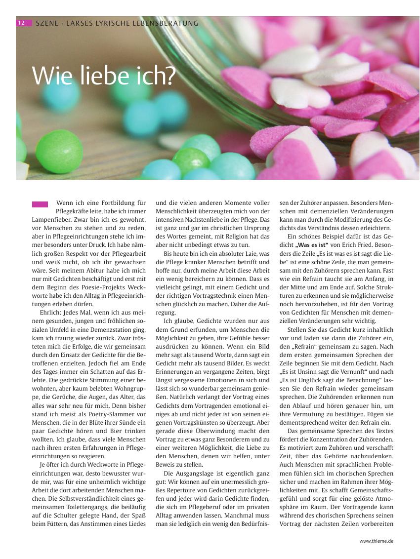 Vorschauseite 1: Wie liebe ich?