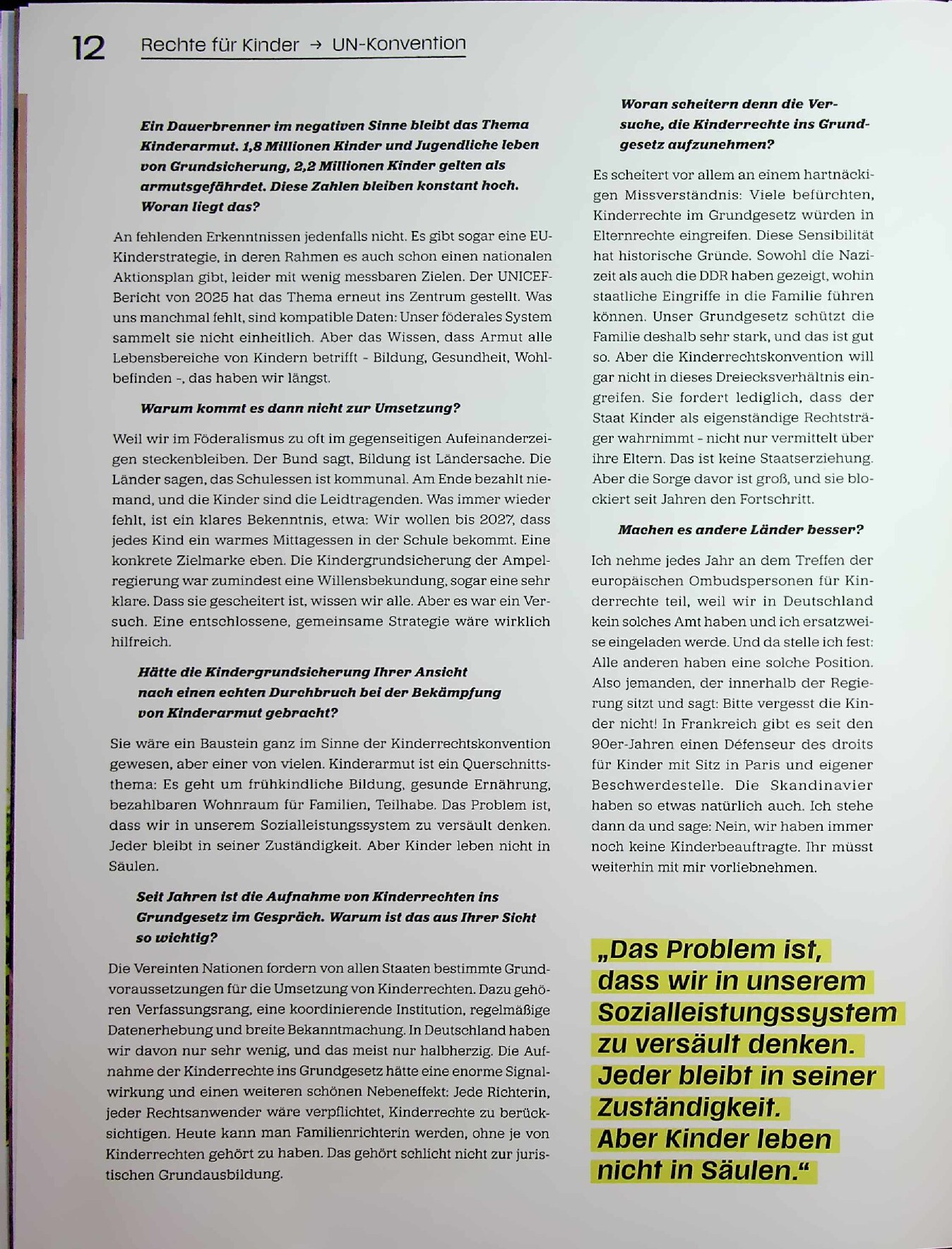 Vorschauseite 3: "Heute kann man Familienrichterin werden, ohne je von Kinderrechten gehört zu haben"
