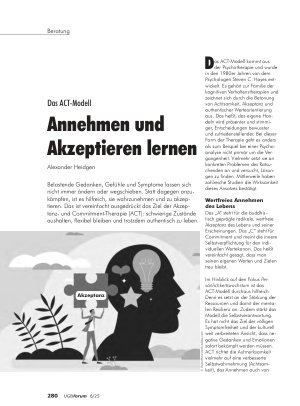 Vorschauseite 1: Das ACT-Modell Annehmen und Akzeptieren lernen