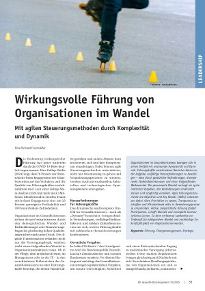 Vorschauseite 1: Wirkungsvolle Führung von Organisationen im Wandel Mit agilen Steuerungsmethoden durch Komplexität und Dynamik
