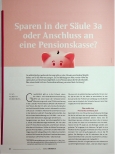 Vorschauseite 1: Sparen in der Säule 3a oder Anschluss an eine Pensionskasse?