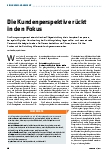 Vorschauseite 1: Die Kundenperspektive rückt in den Fokus.