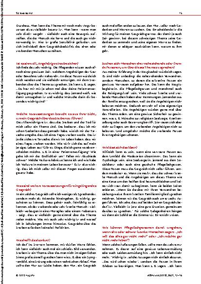 Vorschauseite 3: „Der Tod ist im Leben eigentlich immer zu Gast“