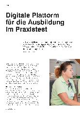 Vorschauseite 1: Digitale Plattform für die Ausbildung im Praxistest