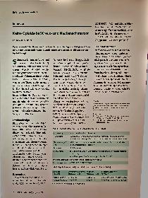 Vorschauseite 1: Keine Opioide bei Kreuzund Nackenschmerzen.