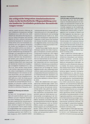 Vorschauseite 3: Simulation in der hochschulischen Pflegeausbildung Herausforderungen und Lösungsansätze bei der Implementierung und Szenarien Entwicklung