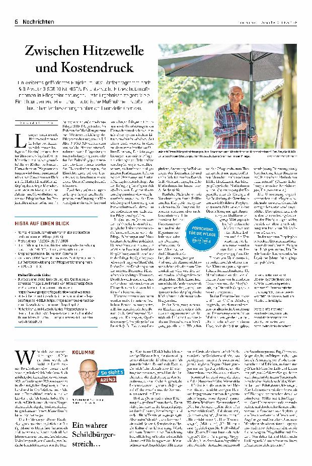 Vorschauseite 1: Zwischen Hitzewelle und Kostendruck