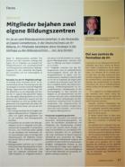 Vorschauseite 1: Mitglieder befürworten zwei eigene Bildungszentren