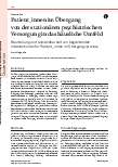 Vorschauseite 1: Patient_innen im Übergang von der stationären psychiatrischen Versorgung in das häusliche Umfeld