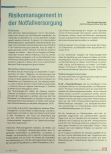 Vorschauseite 1: Risikomanagement in der Notfallversorgung