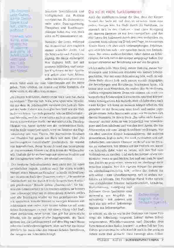Vorschauseite 2: WAS MICH HÄLT, WAS MICH TRÄGT
