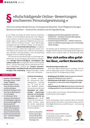 Vorschauseite 3: Vogler: »Die Pflege braucht eine Bildungsarchitektur aus einem Guss«