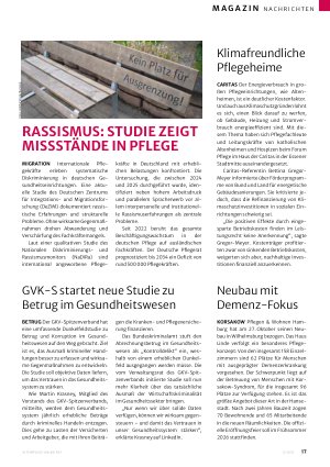 Vorschauseite 4: Vogler: »Die Pflege braucht eine Bildungsarchitektur aus einem Guss«