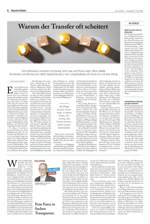 Vorschauseite 1: Warum der Transfer oft scheitert