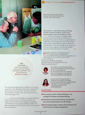 Vorschauseite 4: „Betreuungsleitung ist Schnittstelle“