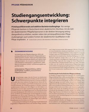 Vorschauseite 1: Studiengangsentwicklung: Schwerpunkte integrieren