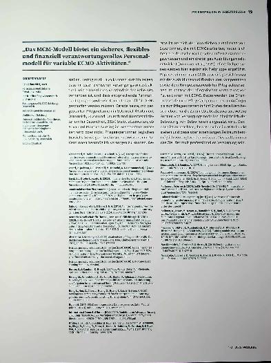 Vorschauseite 5: Einsatz von ECMO-APN Pflegeexpert: innen als Modell der Zukunft?