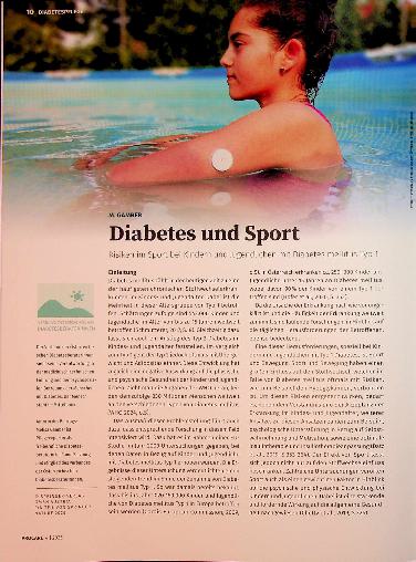 Vorschauseite 1: Diabetes und Sport Risiken im Sport bei Kindern und Jugendlichen mit Diabetes mellitus Typ 1