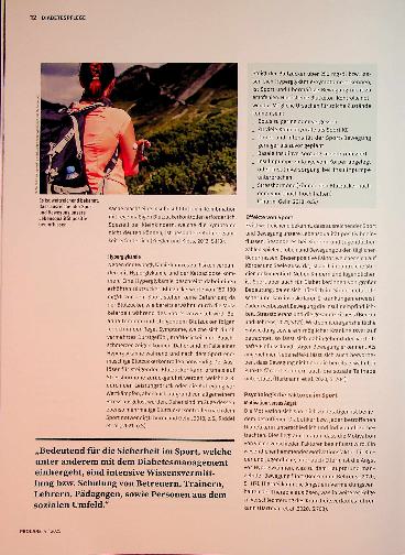 Vorschauseite 3: Diabetes und Sport Risiken im Sport bei Kindern und Jugendlichen mit Diabetes mellitus Typ 1