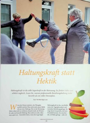 Vorschauseite 1: Haltungskraft statt Hektik