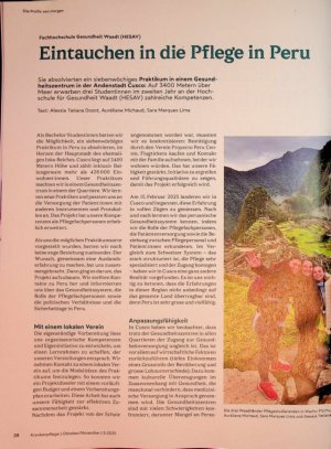 Vorschauseite 1: Eintauchen in die Pflege in Peru