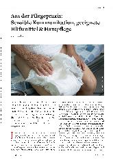 Vorschauseite 1: Aus der Pflegepraxis: Sensible Kommunikation, geeignete Hilfsmittel & Hautpflege