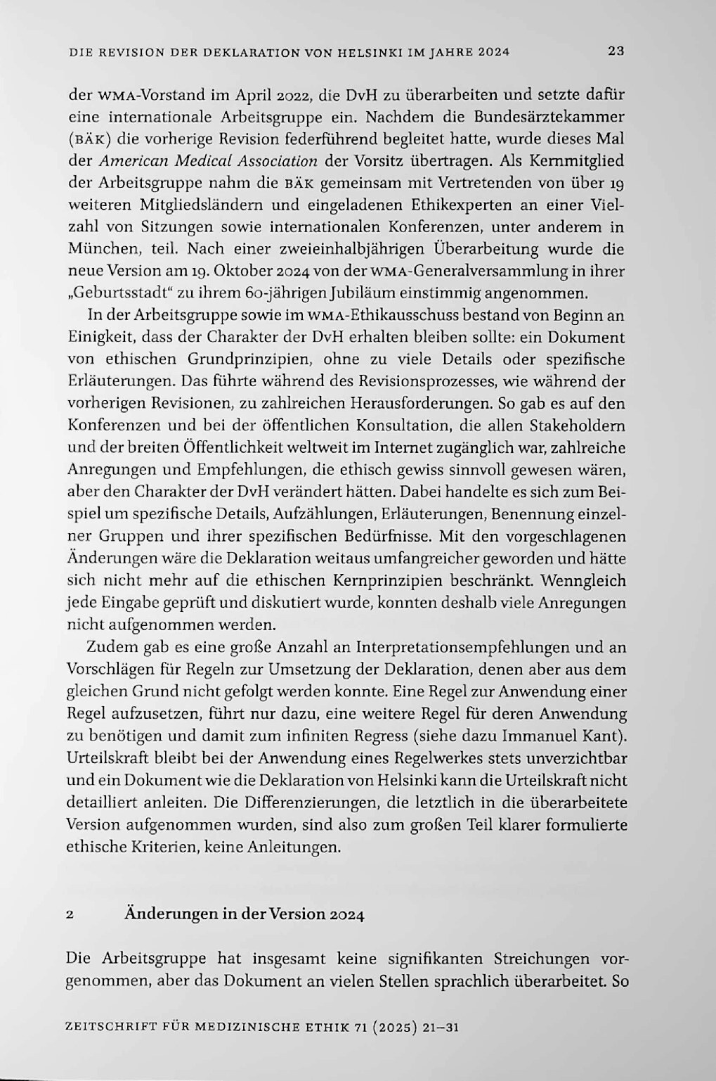 Vorschauseite 3: Die Revision der Deklaration von Helsinki im Jahre 2024