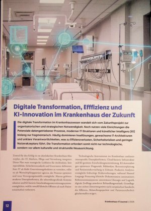 Vorschauseite 1: Digitale Transformation, Efffizienz und KI-Innovation im Krankenhaus der Zukunft