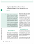 Vorschauseite 1: Yoga ist in allen Lebensphasen wirksam - Geeignete Übungen für hochaltrige Menschen