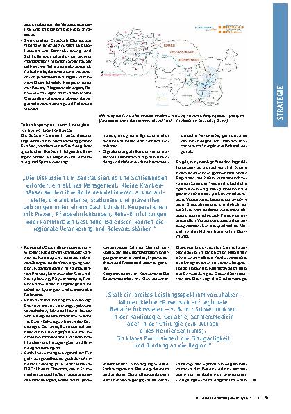 Vorschauseite 2: Das kleine Krankenhaus Chancen, Strategien und Zukunftsperspektiven