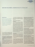 Vorschauseite 1: WOHER NEHMEN, WENN NICHT STEHLEN?