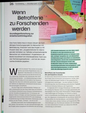 Vorschauseite 1: Wenn Betroffene zu Forschenden werden Grundlagenforschung zur Arbeitsmarktintegration