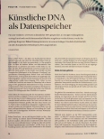 Vorschauseite 1: Künstliche DNA als Datenspeicher