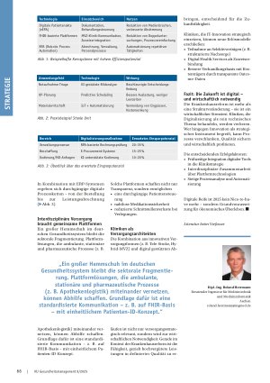 Vorschauseite 2: Wie Kliniken schwarze Zahlen schreiben können IT und Innovation als Schlüssel zur Effizienzsteigerung in der Krankenhausreform