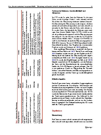 Vorschauseite 4: Das „Geriatric Institutional Assessment Profile“: Übersetzung ins Deutsche, kulturelle Adaption und Pretest