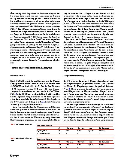 Vorschauseite 5: Das „Geriatric Institutional Assessment Profile“: Übersetzung ins Deutsche, kulturelle Adaption und Pretest