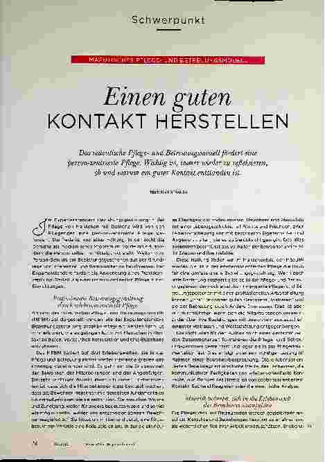 Vorschauseite 1: Einen guten KONTAKT HERSTELLEN