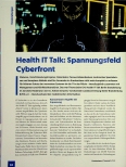 Vorschauseite 1: Health IT Talk: Spannungsfeld Cyberfront