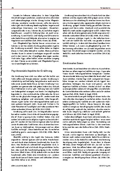 Vorschauseite 2: Emotionales Essen im Alter